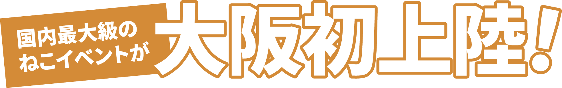 国内最大級のねこイベントが大阪初上陸！